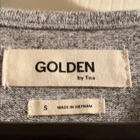 Aritzia Golden TNA v neck dress - Picture 2 of 3